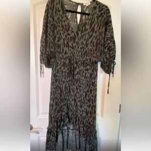 Umgee high low leopard print dress